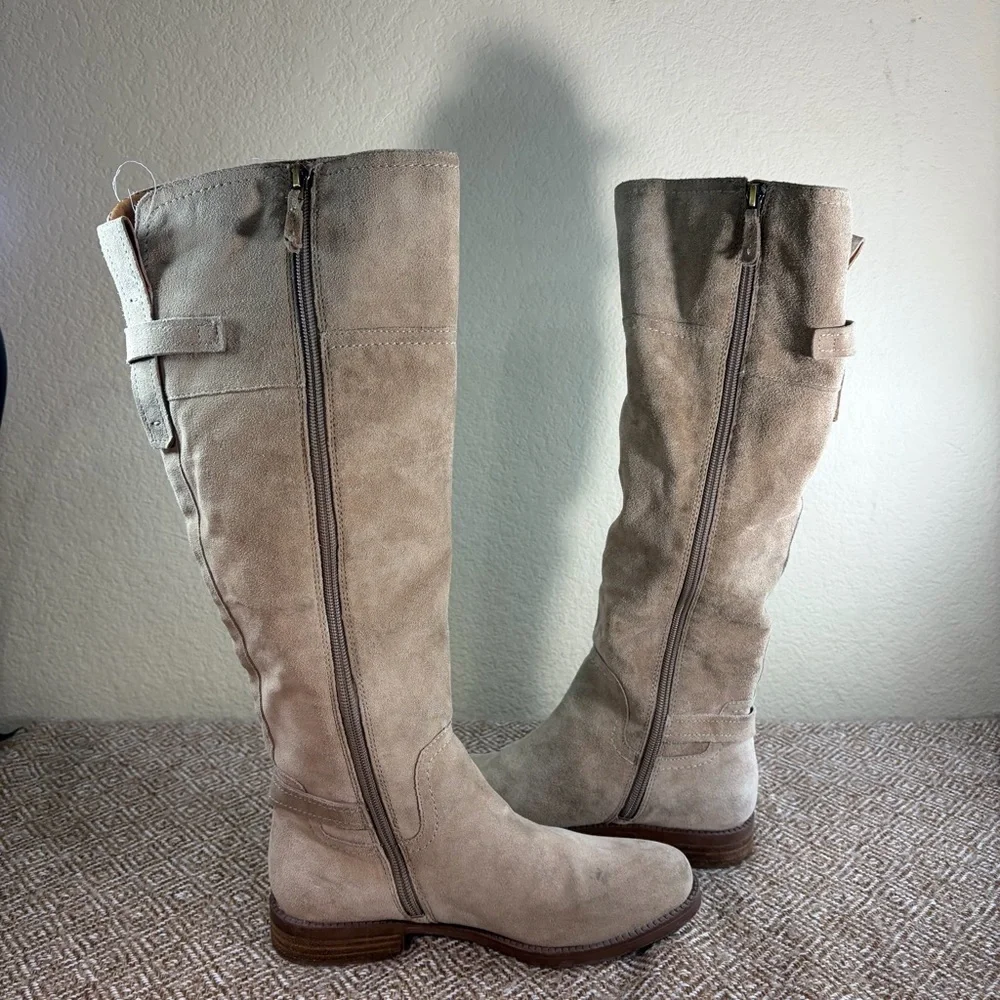 Sarto by Franco Sarto Coley Knee High Riding Boot Sz 7M Suede Leather Boho Party - Picture 6 of 11